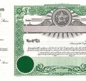 Goes 150 Stock Certificates