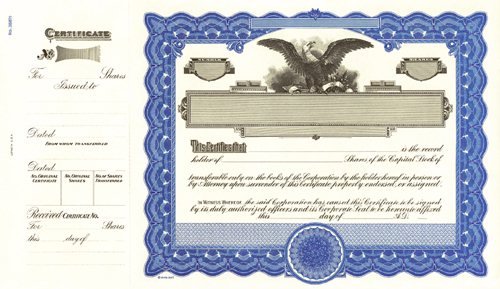 Goes 1388 Stock Certificates
