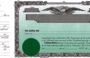 Stock Certificate B100