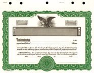 Goes KG2 Stock Certificates (Green 11"x8.5") - Image 2