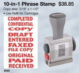 10-in-1 Phrase Stamp