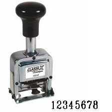 AUTOMATIC NUMBER STAMP - 8 digit
