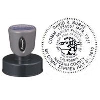 N53 Round California Notary Stamp