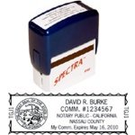 S40 Self-Inking Stamp California Notary