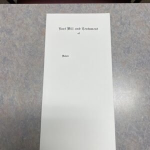 Last Will and Testament Envelope Engraved-Style 2
