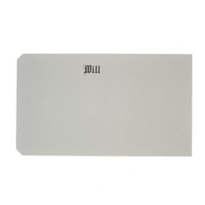 Letter Size Cover Engraved " Will"