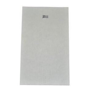 Letter Size First Page Engraved "Will"