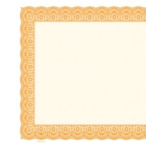 Goes 4523 Stock Certificates-Orange (15" x 8.5")