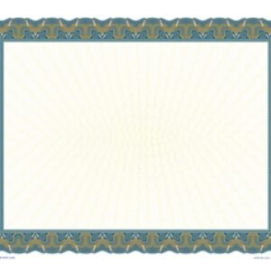 Goes 443BL Stock Certificates-BLUE-11"x8.5"