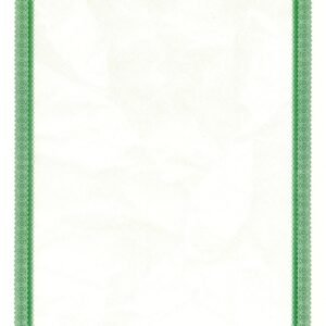 Goes 357 Stock Certificates-Green-8.5"11"-VERTICAL