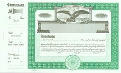 Stock Certificate GOES 1364 Custom Printed - Image 2