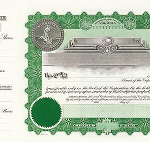 Goes 156 Stock Certificates