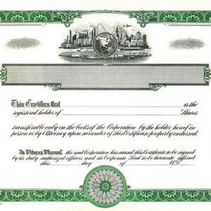 Goes 1755 Stock Certificates