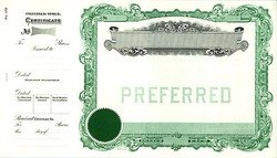 Stock Certificate 178 Custom Printed