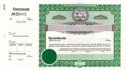 Goes 220 Stock Certificates-Green-15"x8.5" - Image 2
