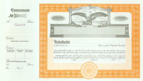 Goes 365 Stock Certificates