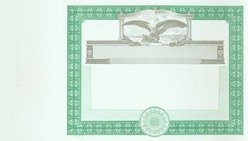 Stock Certificate 368 Custom Printed