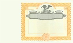 Stock Certificate 534 Custom Printed