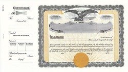 Stock Certificate GOES 70H Custom Printed - Image 2