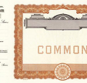 Goes 500 Stock Certificates