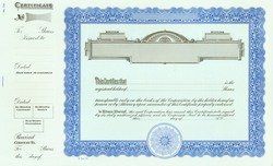 Stock Certificate GOES 724 Custom Printed