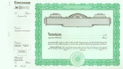 Stock Certificate GOES 725 Custom Printed