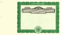 Stock Certificate 732 Custom Printed