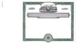 Stock Certificate 754 Custom Printed - Image 2