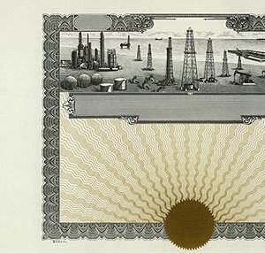 Goes 756 Stock Certificates-Gold-15"x8.5"