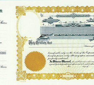 Goes 89 Stock Certificates