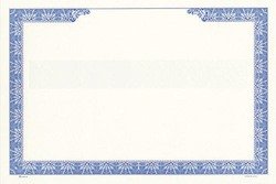 Goes BBL Stock Certificates-Blue-12"x8"