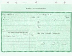 Goes KG21 Stock TRANSFER SHEET Certificates