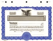 Stock Certificate GOES KG3 Custom Printed - Image 2