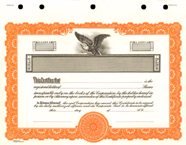 Stock Certificate GOES KG4 Custom Printed - Image 2