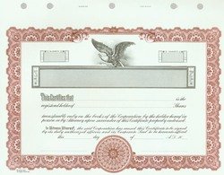 Stock Certificate GOES KG5 Custom Printed - Image 2