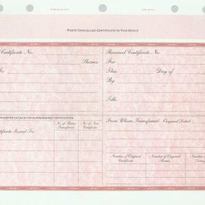 Goes KG51 Stock Certificates