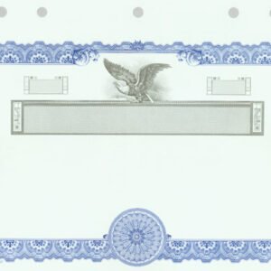 Goes KG7 Stock Certificates-Blue-11"x8.5"