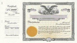 Goes N1 - GREEN backer Stock Certificates-15x8.5 w/ 4" stub - Image 2