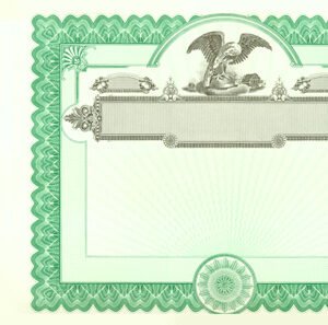 Goes 533 Stock Certificates