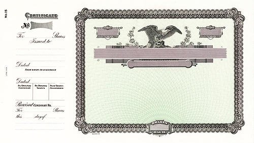 Goes 15 Stock Certificates